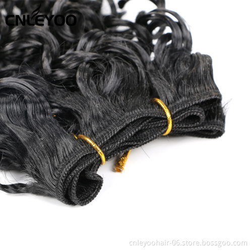 8 Inch Jerry Curl Braiding Hair Extension 3 Pieces Synthetic Water wave hair bundle for Women